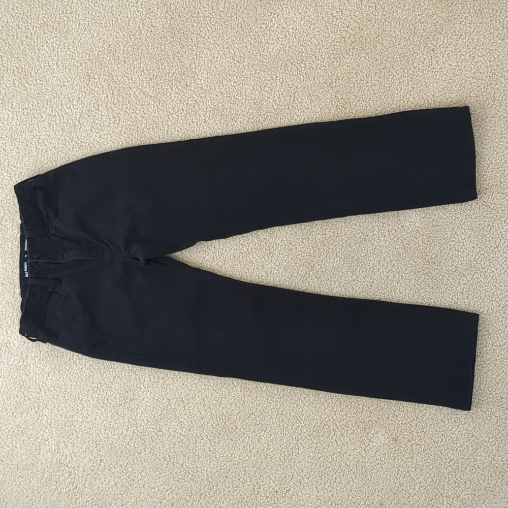 Big Boys Old Navy Black Straight Cut Jeans (Size 14)